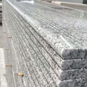 株洲芝麻白楼梯踏步 花岗岩楼梯板材