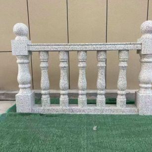 株洲芝麻白阳台栏杆 花岗岩栏杆