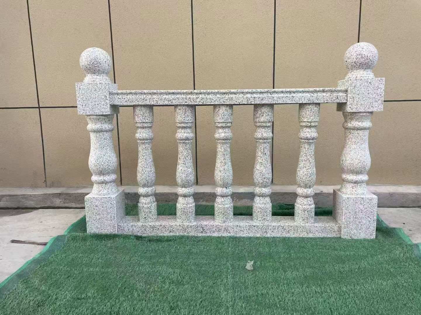 株洲芝麻白阳台栏杆 花岗岩栏杆
