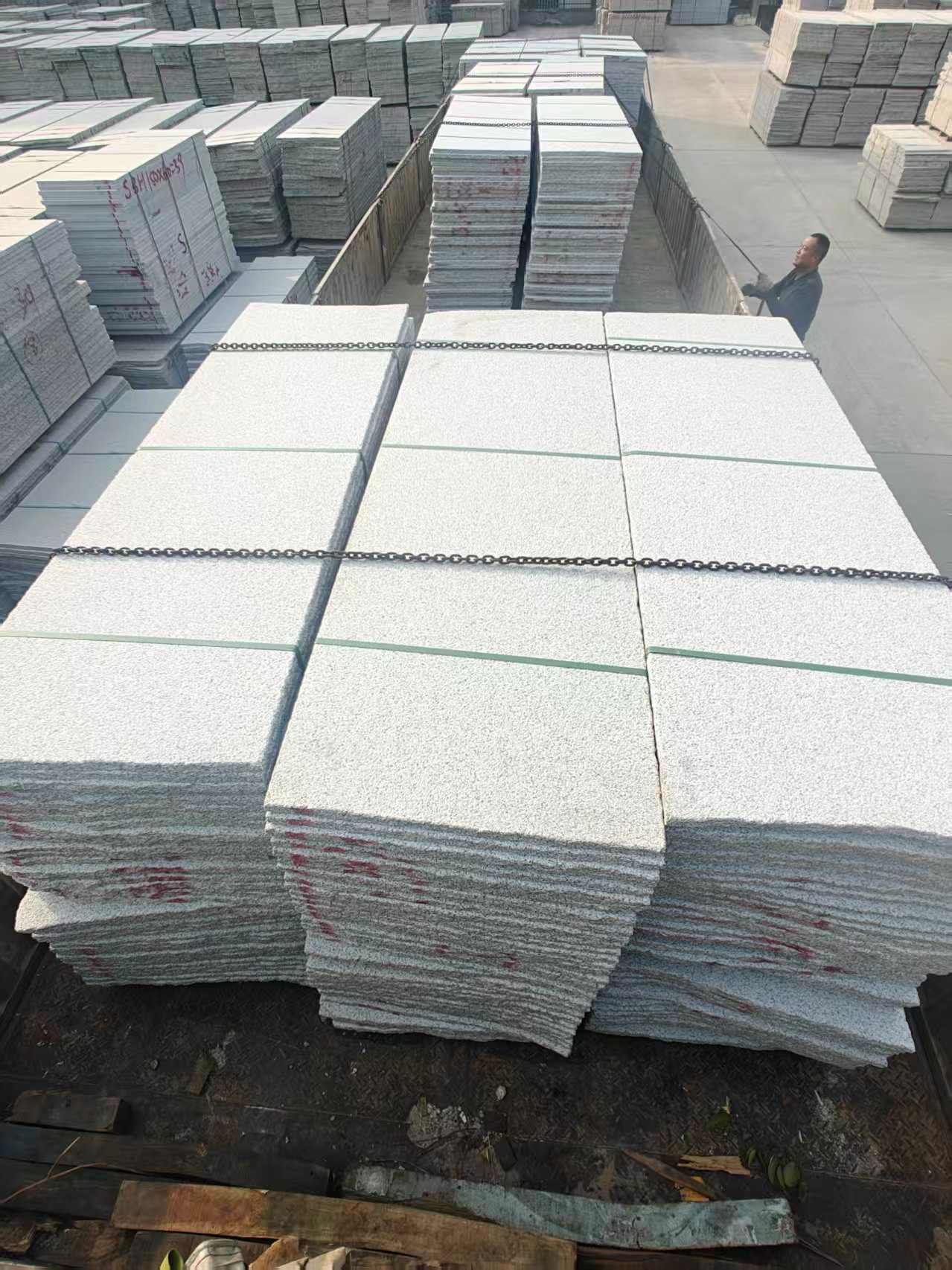 株洲芝麻白毛板，石材毛板