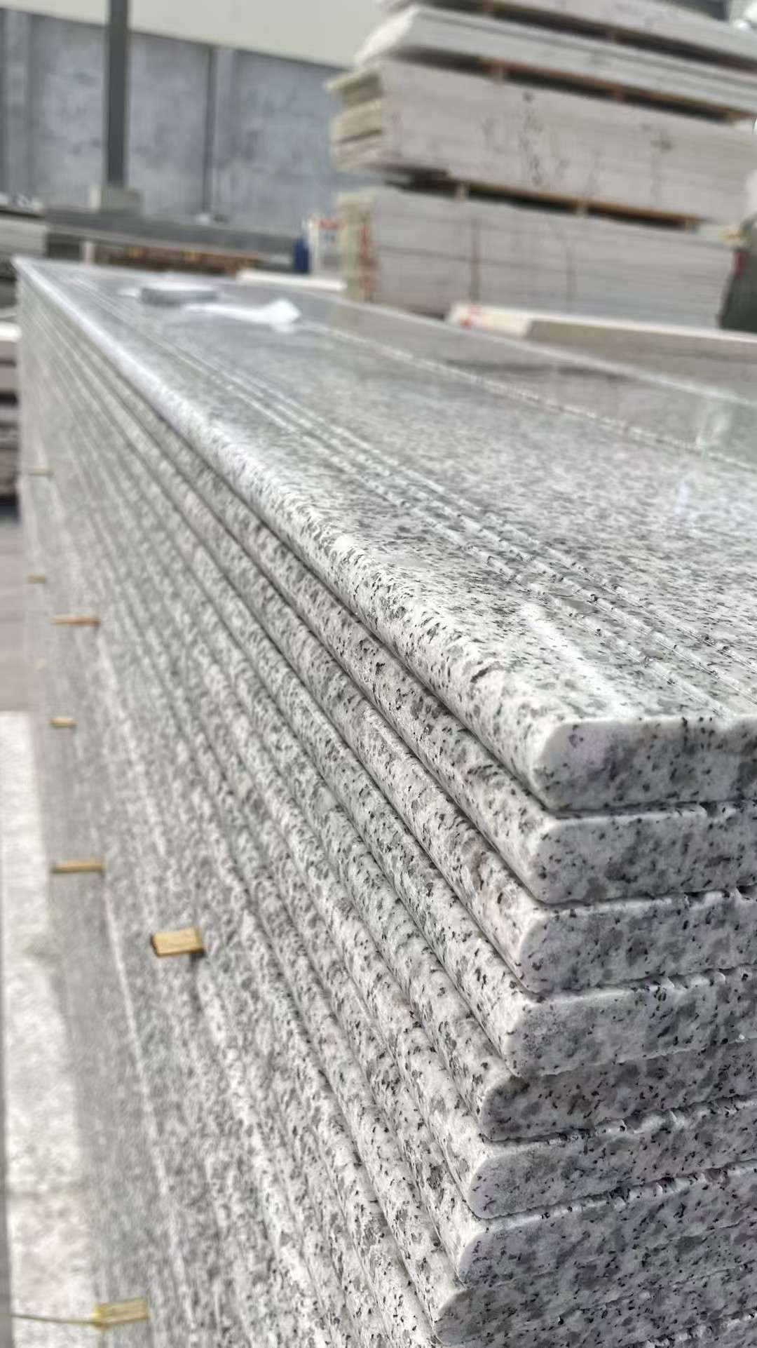 株洲芝麻白楼梯踏步 花岗岩楼梯板材